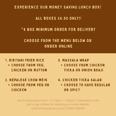 Lunch Offer